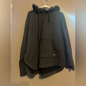 Roots Charcoal Oversized Hoodie Sweater